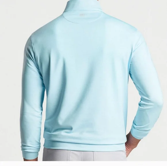 Peter Millar Perth Sugar Stripe Performance Quarter-Zip L+XL NWT - Picture 3 of 5